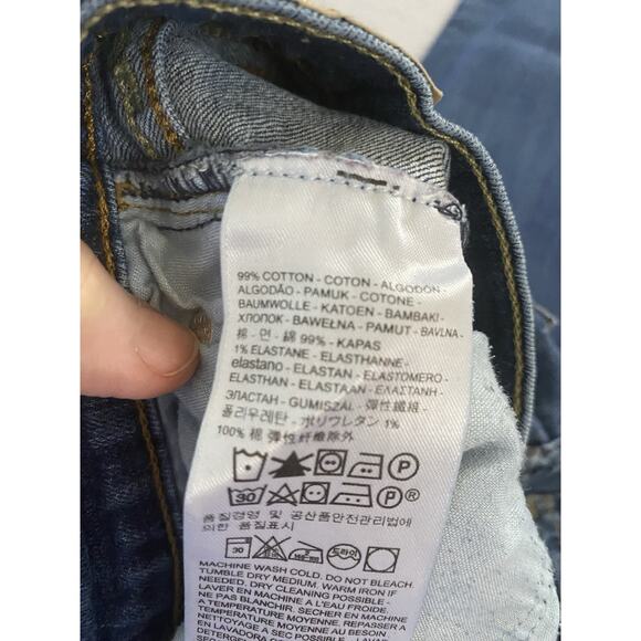 Wmns Levis 505 Straight Sz 30 X 32 Medium Blue Wash Denim 5 Pckt Jeans - Picture 6 of 6